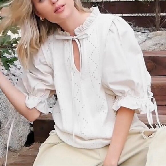 The PENELOPE Puff Sleeve Sweater Top - Picture 5 of 6